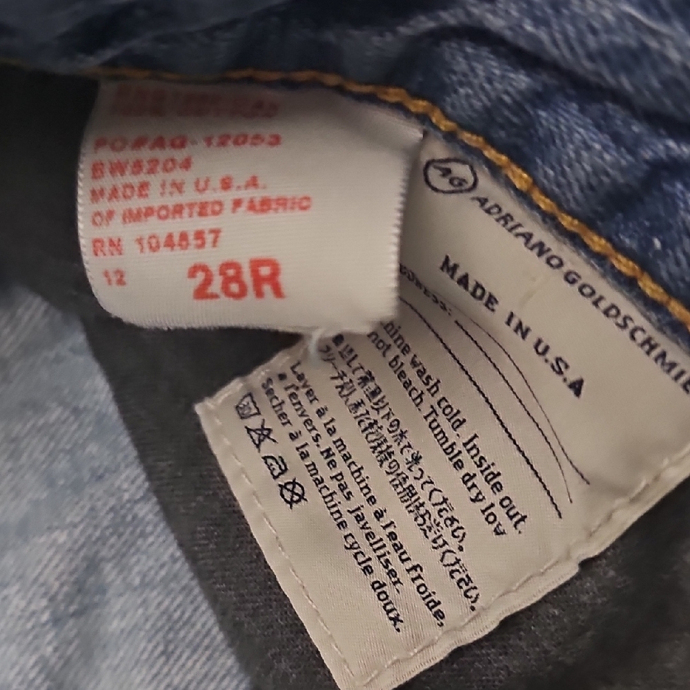 ⚜️2 Pair AG Adriano Goldschmied Distressed Blue Boyfriend Jeans - Picture 5 of 11